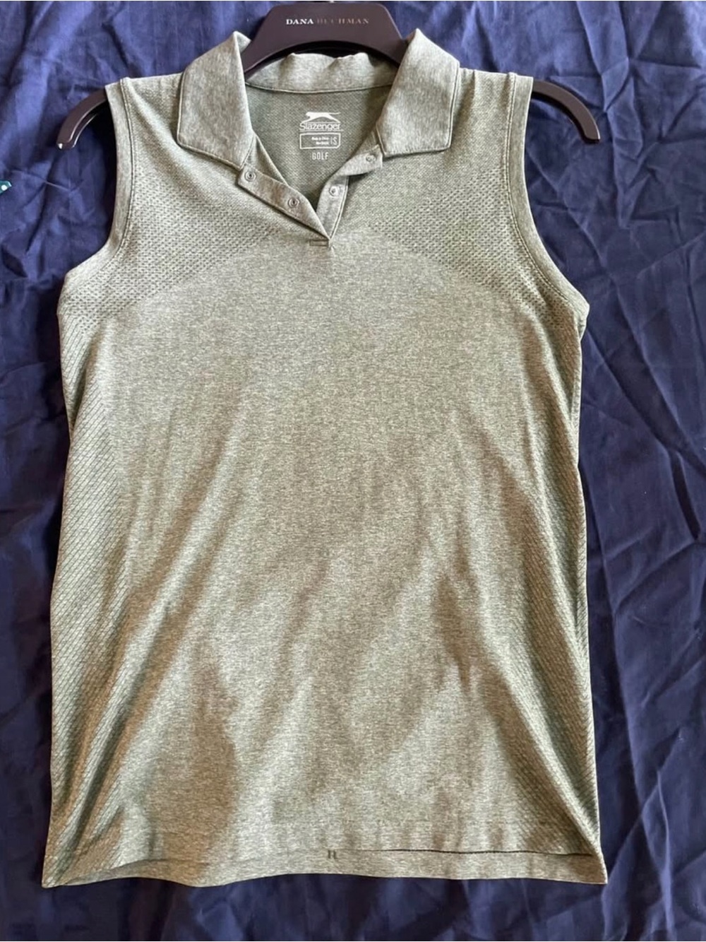 Slazenger Women's Sleeveless Polo Top - gray